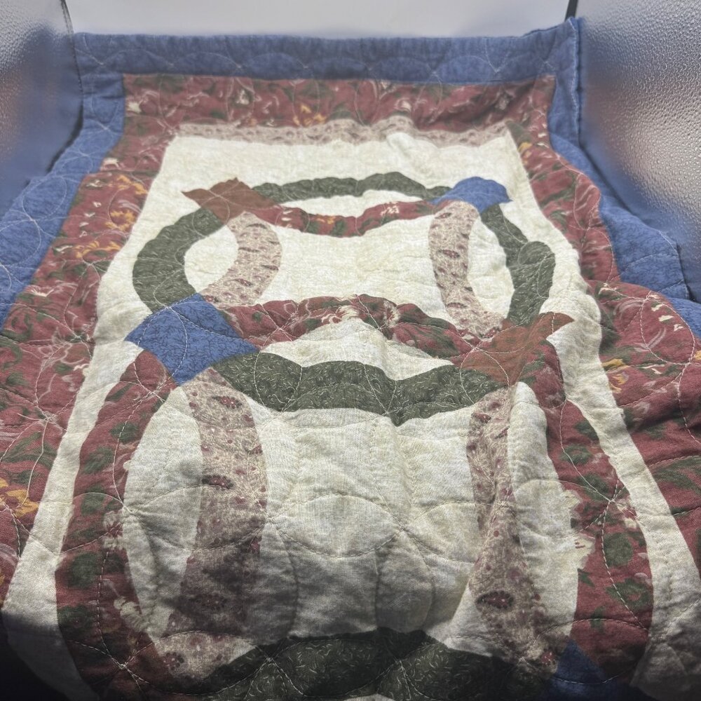 JCP Home King Size Quilt Pillow Sham Multicolor Cotton Polyester Patchwork